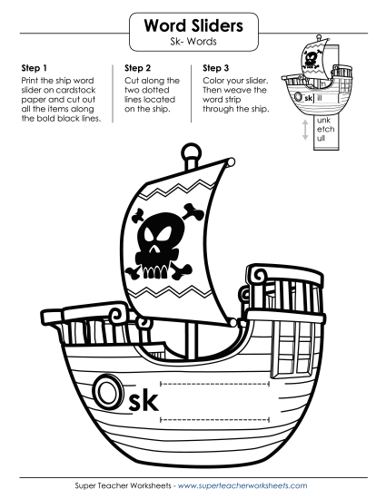 Word Slider (Sk- Words)