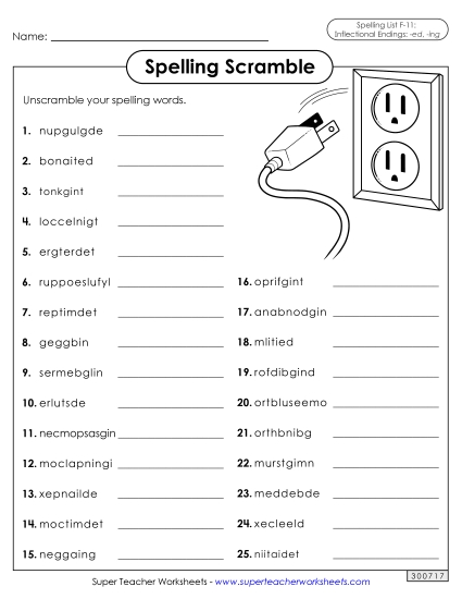 Word Scramble (F-11)