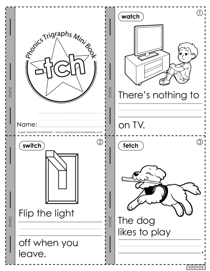 Mini-Book (-tch Words)