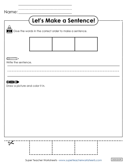 Build-a-Sentence: Template 3