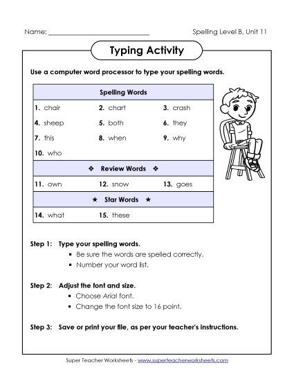 Typing Activity (B-11)