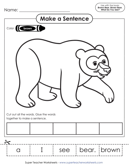 Cut and Glue Sentences