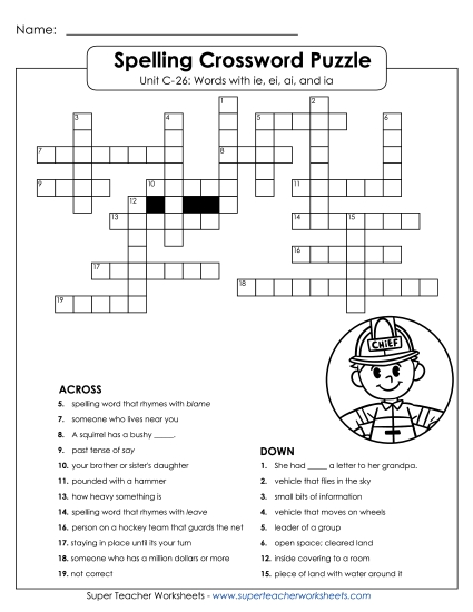 Crossword Puzzle (C-26)