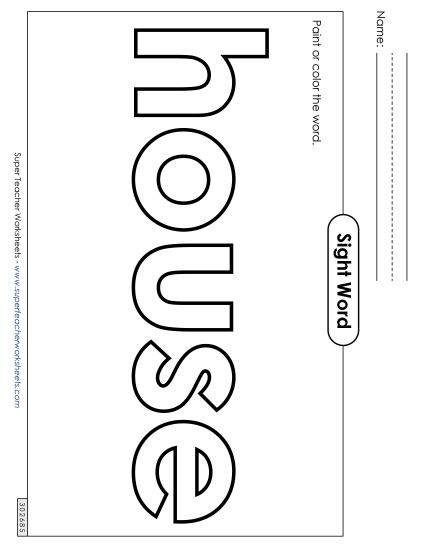 Paint or Color: House