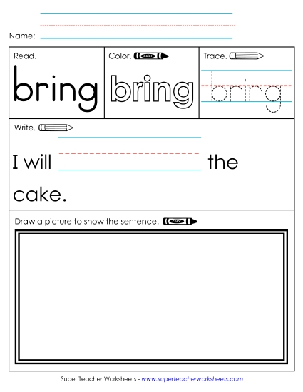 Worksheet 3: Bring