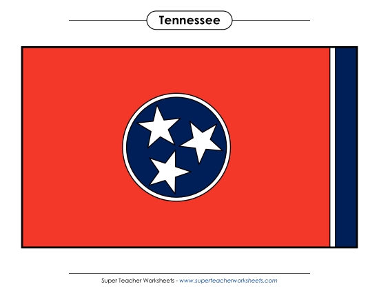 Tennessee State Flag (Full-Color Version)