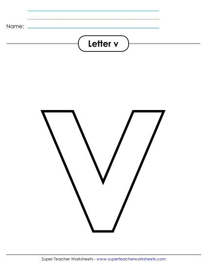 Outline - Lowercase v