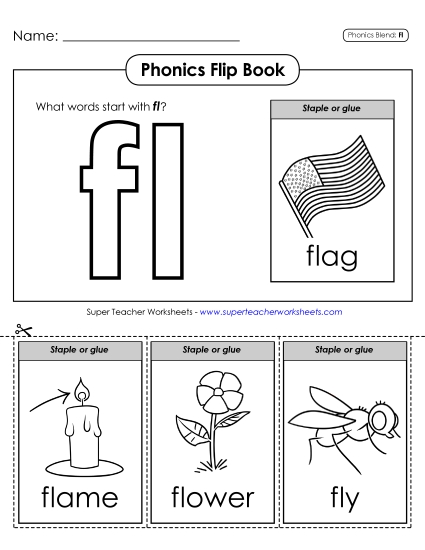 Phonics Flip Book (Fl-)