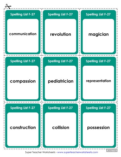 Flashcards (F-27)