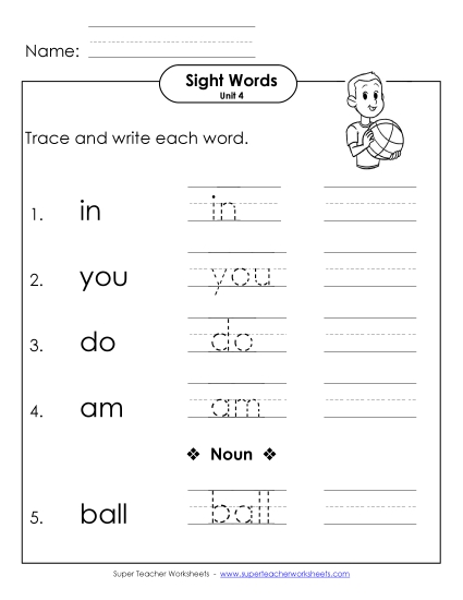 Read, Trace, Write (Unit 4)