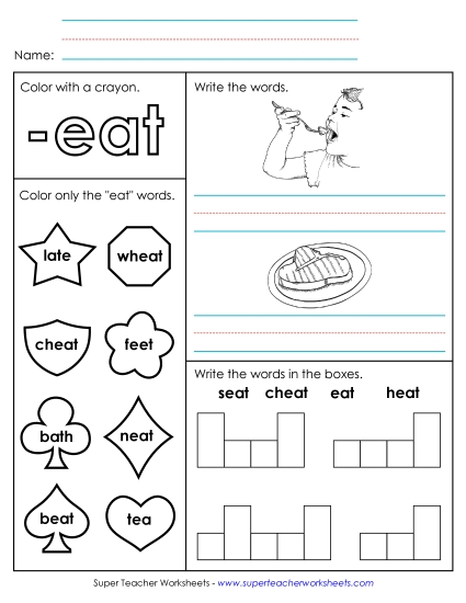 Worksheet 1 (-eat Words)
