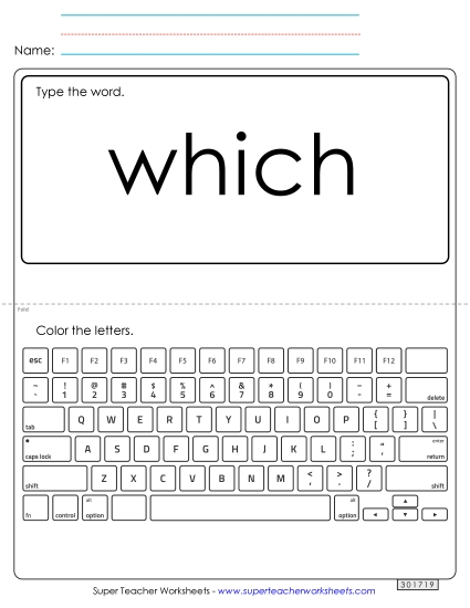 Type the Word: Which