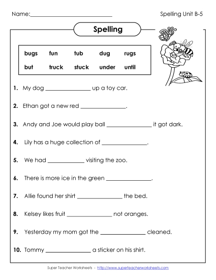 Complete the Sentences (B-5) 
