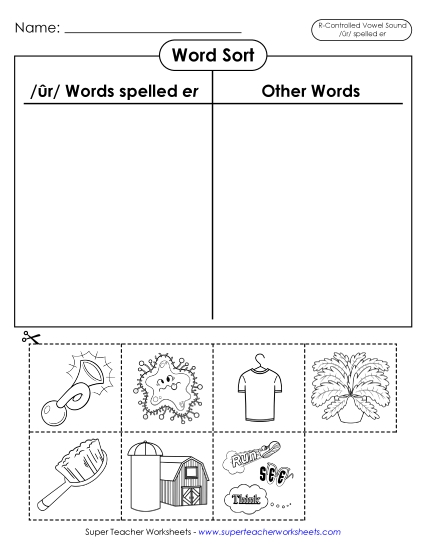 Word Sort (Cut and Glue)