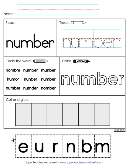 Worksheet 2: Number