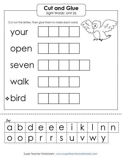 Cut-and-Glue (Unit 26)