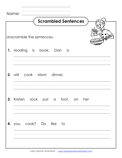 Scrambled Sentences (A-20)