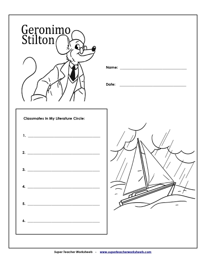 Literature Circles: Cover Page