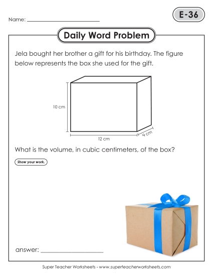Daily Word Problems <br>E-36 through E-40