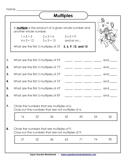 Find and Identify Multiples