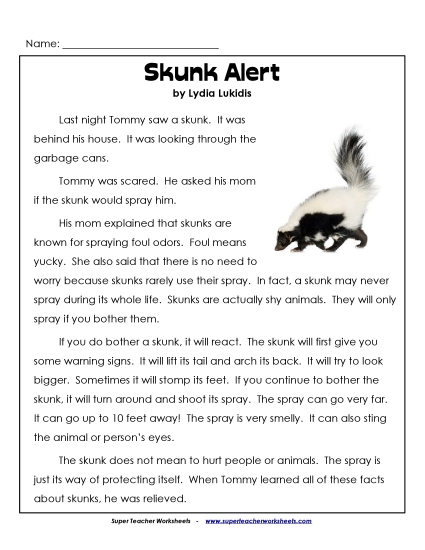 Skunk Alert