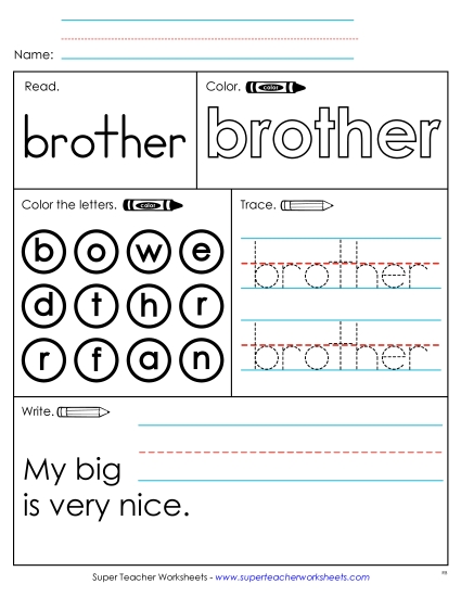 Worksheet 2: Brother