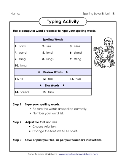 Typing Activity (B-18)