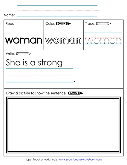 Worksheet 3: Woman