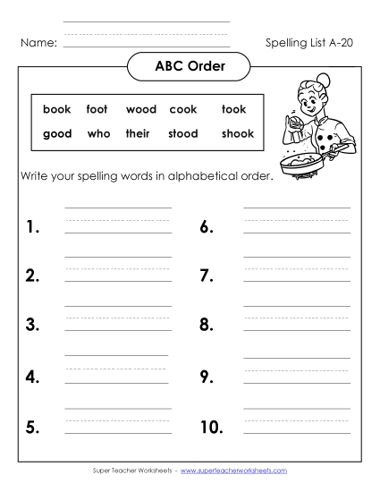 ABC Order: Full List (A-20)