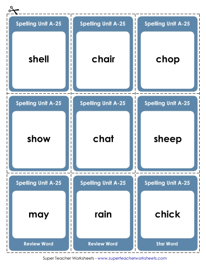 Flashcards (A-25)