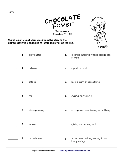 Vocabulary for Chapters 11-12