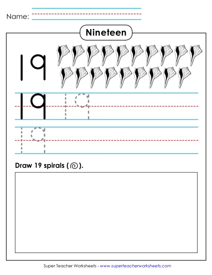 Trace, Write, Draw: Nineteen