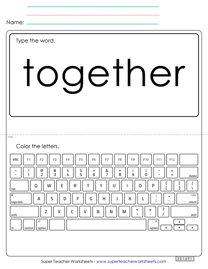 Type the Word: Together