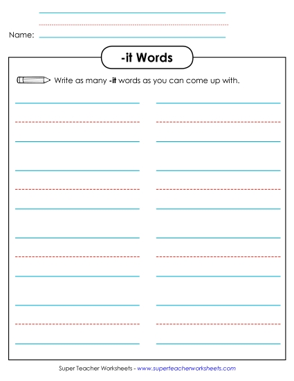 Brainstorm and Write (-it)