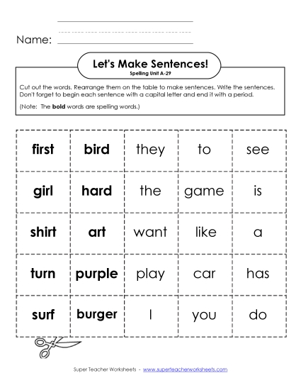 Let\'s Build Sentences (A-29)