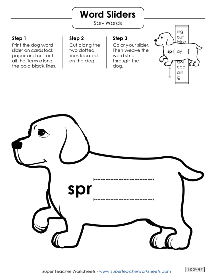 Word Slider (Spr- Words)