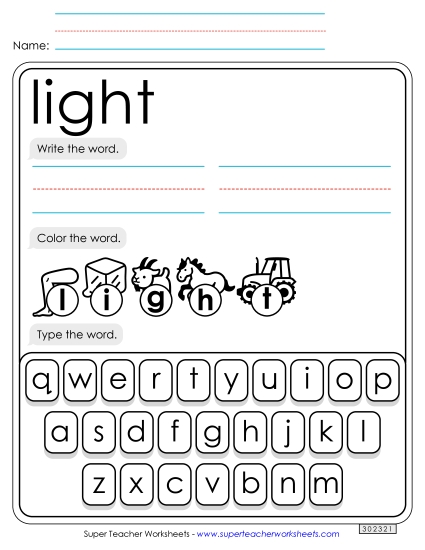 Write, Color, Type: Light