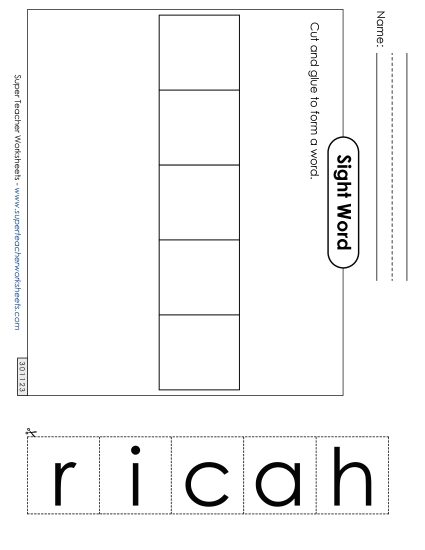 Large Cut-and-Glue: Chair