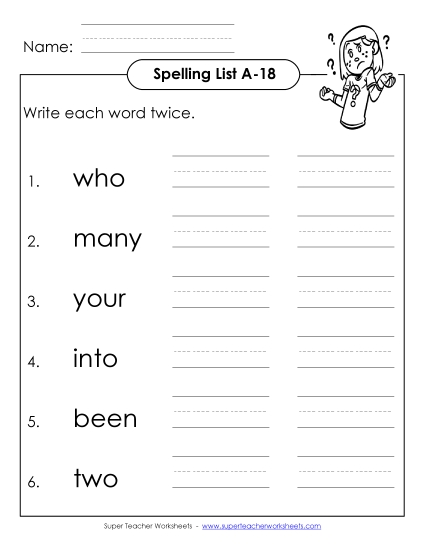 Write Twice (A-18)