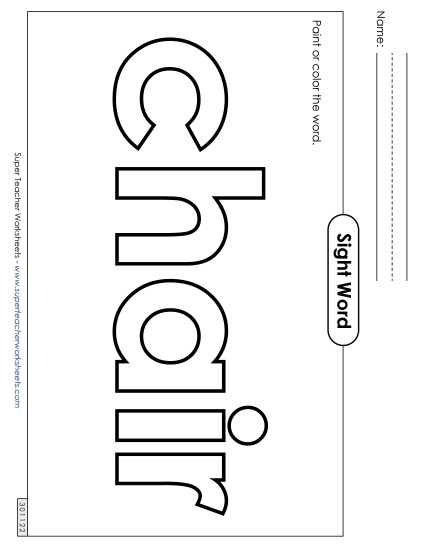 Paint or Color: Chair