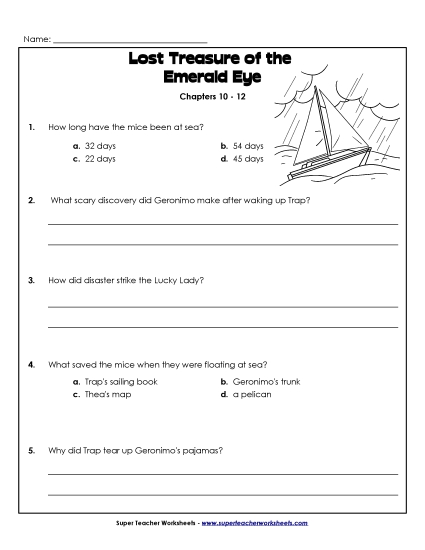 Questions for Chapters 10-12