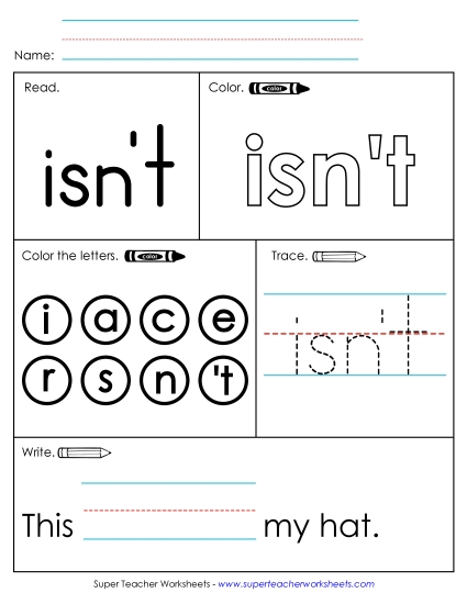 Worksheet 1: Isn\'t