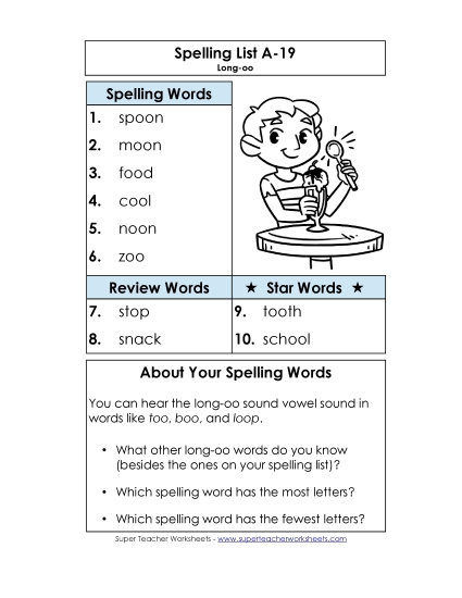 Spelling List A-19