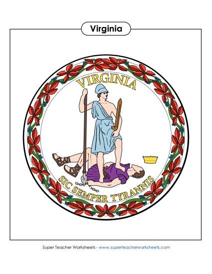 Virginia State Seal (Full-Color Version)
