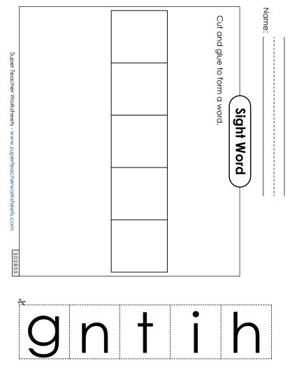 Large Cut-and-Glue: Thing