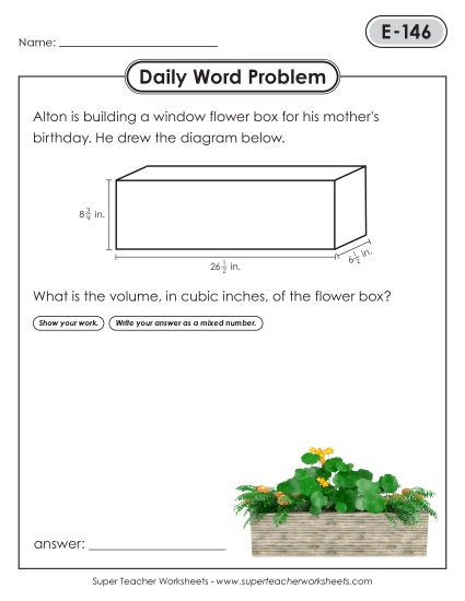 Daily Word Problems <br>E-146 through E-150