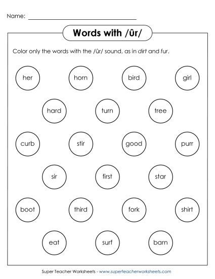 Dabber Circles: /ûr/