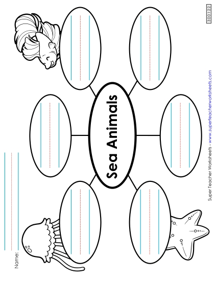 Sea Animals Word Web