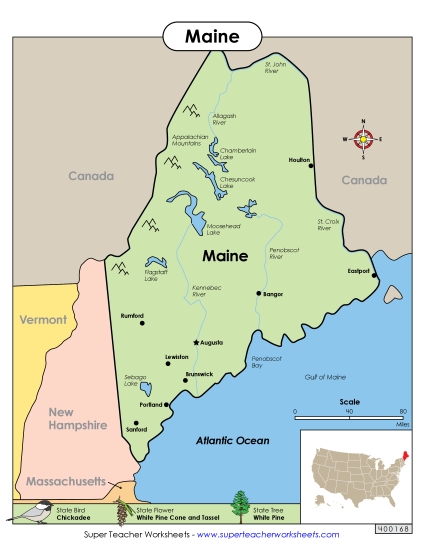 Map of Maine