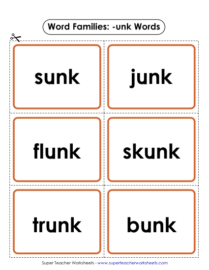 Flashcards (-unk)